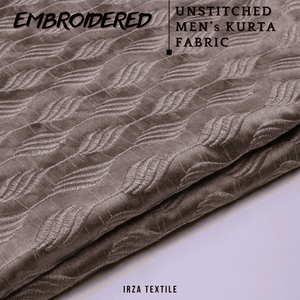 Unstitched Brownish Grey Dastaan Embroidered Kurta DA-14 - Irza Textile