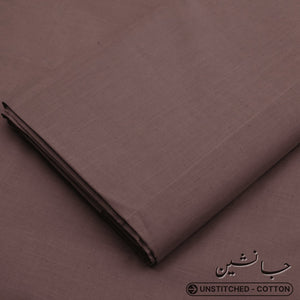 Un-Stitched Janasheen Texture Cotton Soft Brown Shalwar Kameez JS-12