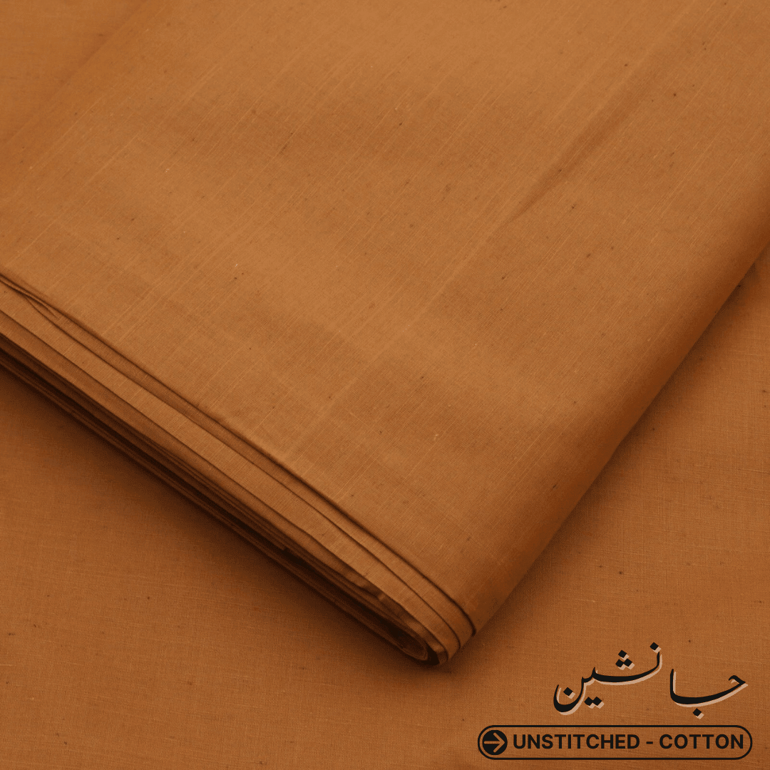Un-Stitched Janasheen Texture Cotton Mustard Shalwar Kameez JS-16 - Irza Textile