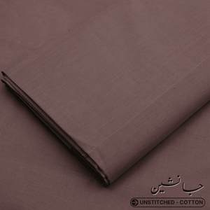 Un-Stitched Janasheen Texture Cotton Soft Brown Shalwar Kameez JS-12 - Irza Textile