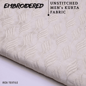 Unstitched Cream Dastaan Embroidered Kurta DA-13 - Irza Textile