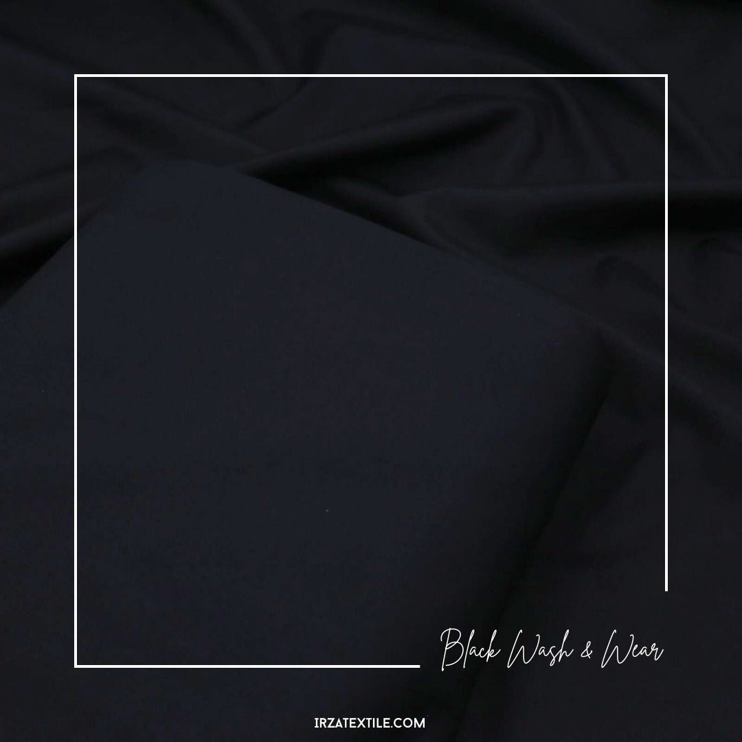 Divine Black Wash and Wear Shalwar Kameez