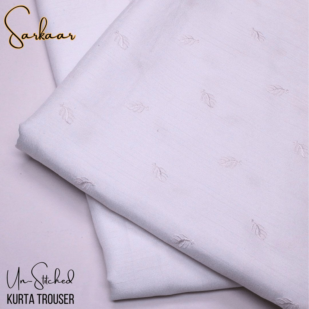 Sarkaar White Kurta Trouser Fabric S6A