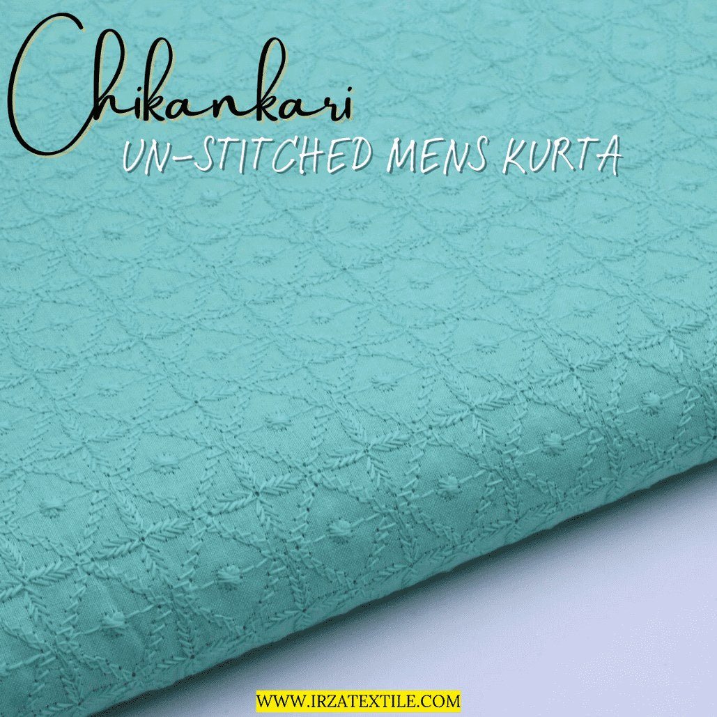 Un-Stitched Embroidered Sea Green Kurta GT-9230