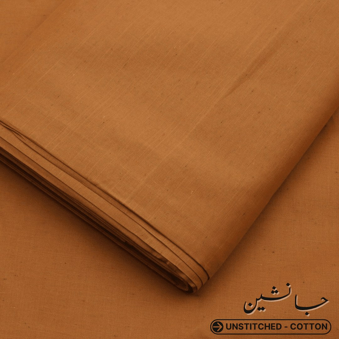 Un-Stitched Janasheen Texture Cotton Mustard Shalwar Kameez JS-16