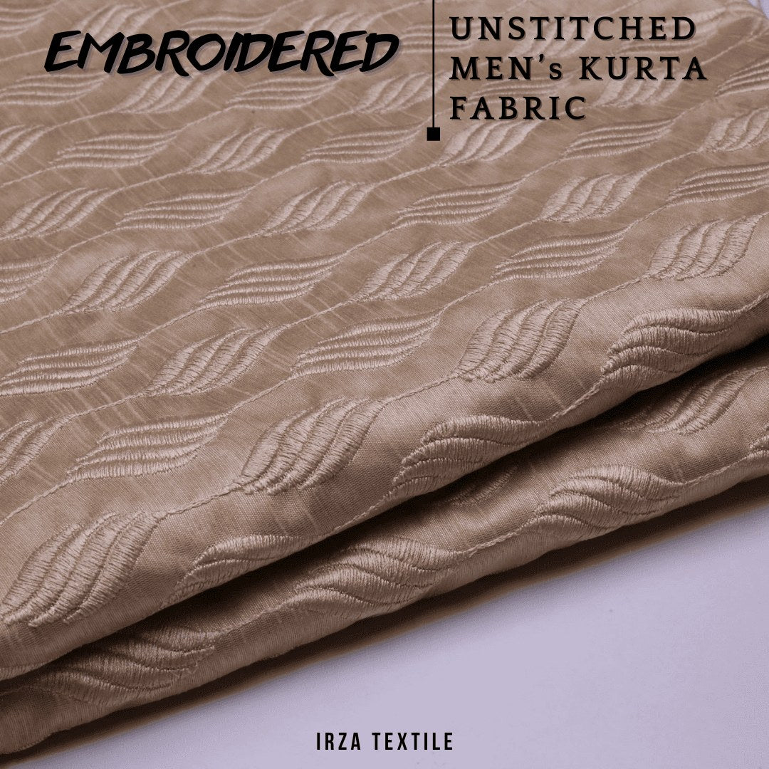 Unstitched Peach Grey Dastaan Embroidered Kurta DA-15
