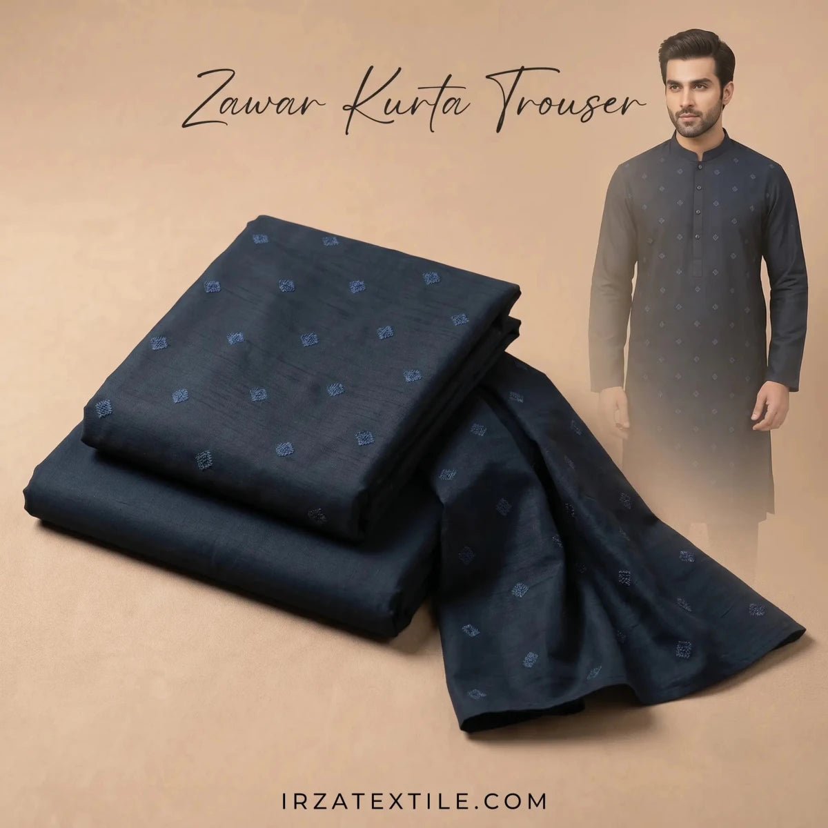 Zawar Zink Kurta Pajama Fabric Unstitched
